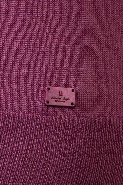 Red Half Turtleneck Regular Fit Wool Knit Sweater