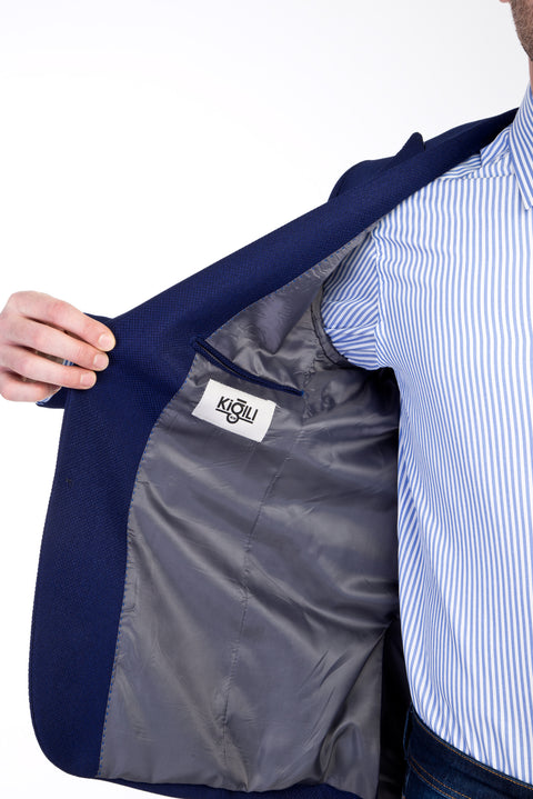 Lacivert 6 Drop Regular Fit Standart Kesim Ceket