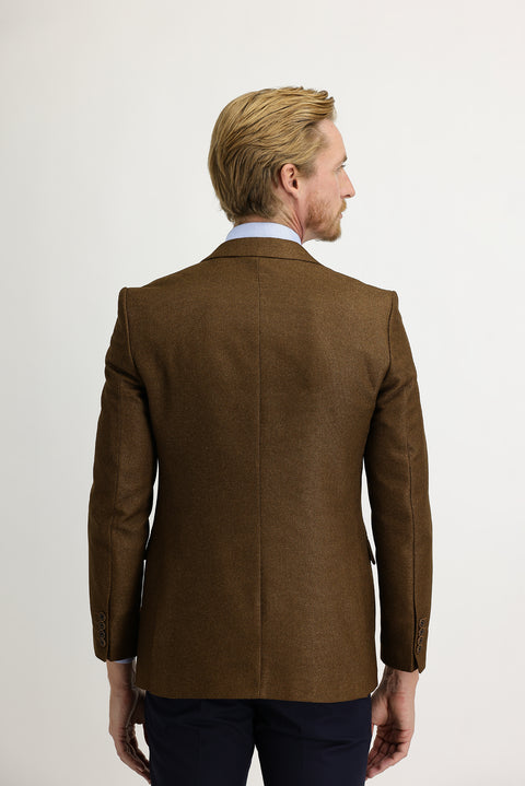 Dark Brown 6 Drop Regular Fit Standard Cut Jacket