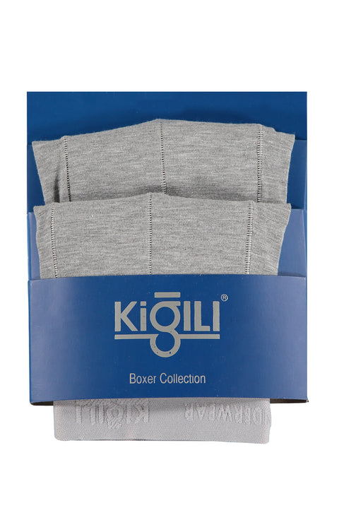 Medium Smoke 2-Piece Plain Supreme Boxer Set