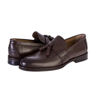 Coffee Tassel Classic Leather Shoes