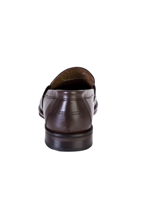 Coffee Tassel Classic Leather Shoes