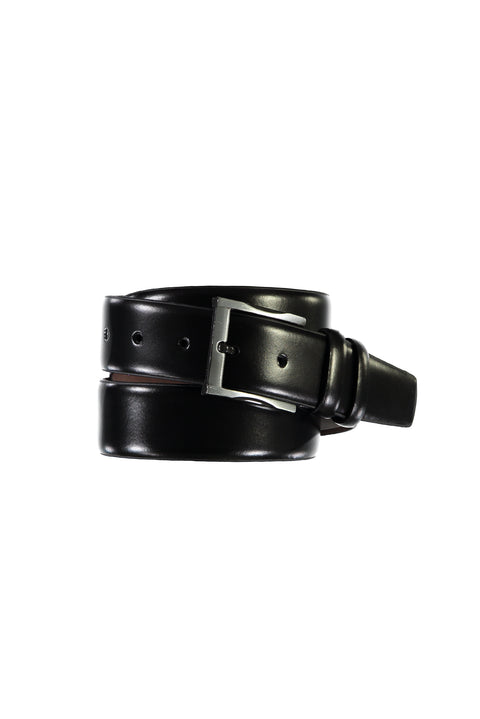 Black Classic Leather Belt