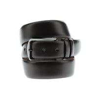 Dark Brown Plain Classic Leather Belt
