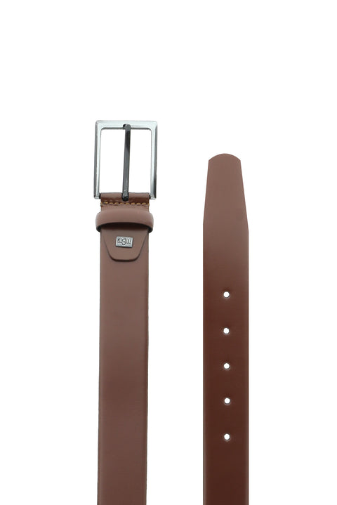 Tan Plain Classic Leather Belt