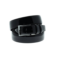 Black Plus Size Classic Patent Leather Belt