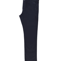 Navy Blue 6 Drop Regular Fit Standard Cut Lycra Canvas / Chino Pants