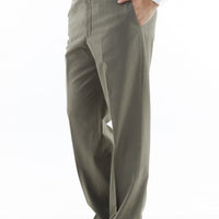 Açık Yeşil 6 Drop Regular Fit Standart Kesim Klasik Kumaş Pantolon