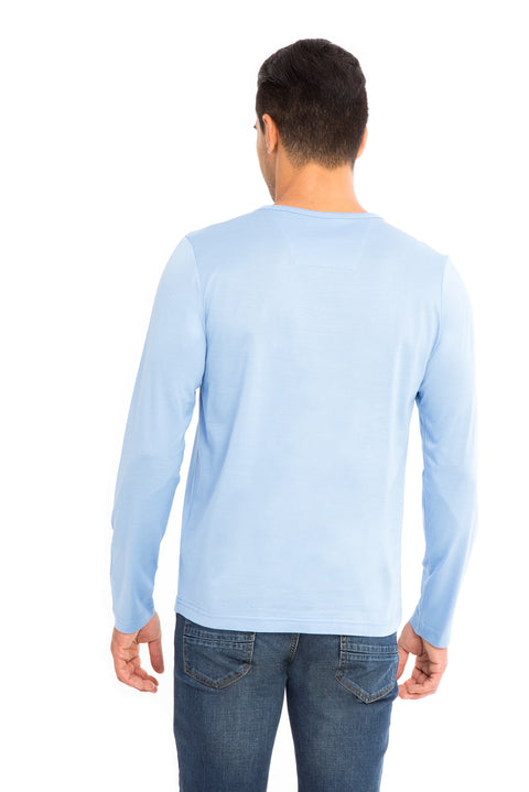 Mavi Bisiklet Yaka Regular Fit Pamuk Sweatshirt
