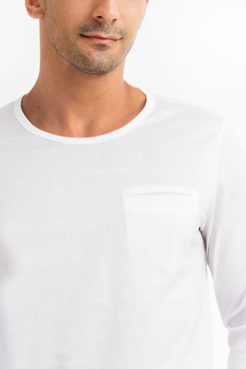 White Crew Neck Regular Fit Cotton Sweatshirt