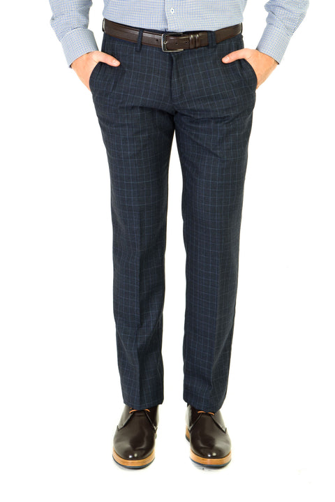Orta Füme 7 Drop Super Slim Fit Eksra Dar Kesim Klasik Kumaş Pantolon