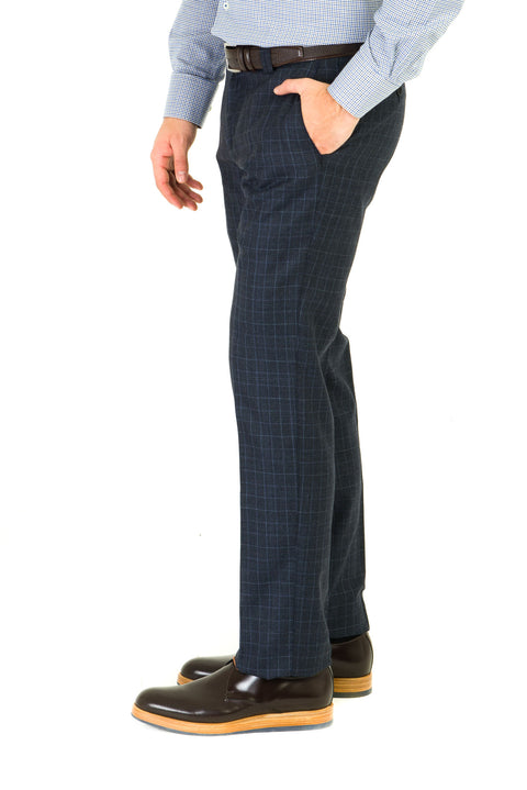 Orta Füme 7 Drop Super Slim Fit Eksra Dar Kesim Klasik Kumaş Pantolon