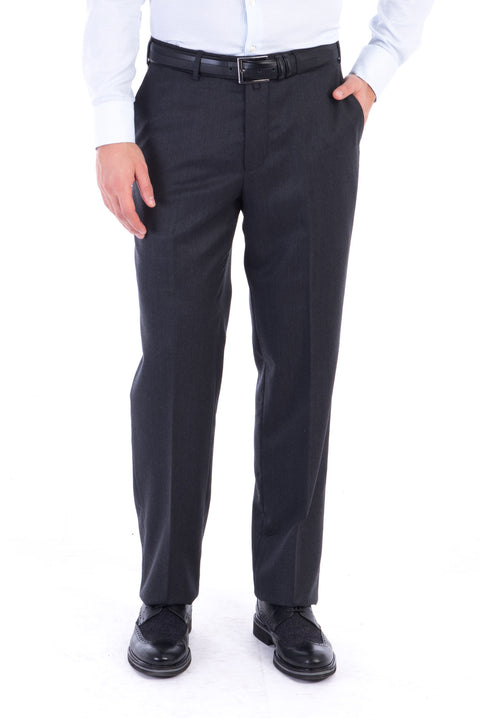 Orta Füme 6 Drop Regular Fit Standart Kesim Klasik Kumaş Pantolon
