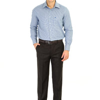 Dark Brown 4 Drop Relaxed Fit Classic Fabric Trousers