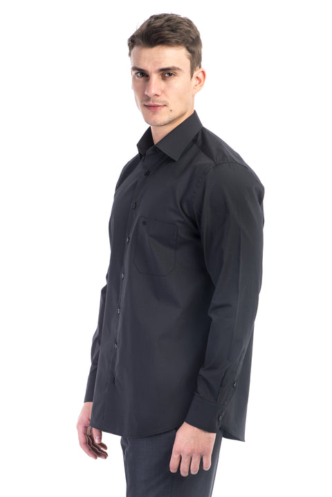 Black Long-Sleeve Classic Shirt