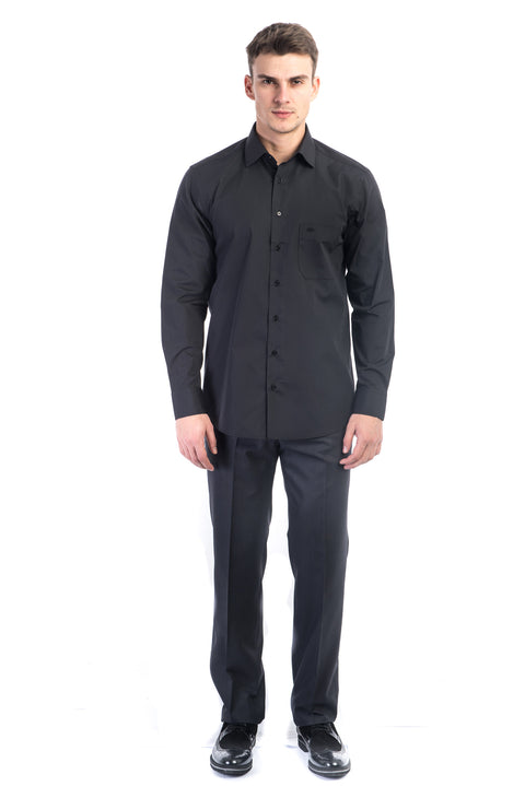 Black Long-Sleeve Classic Shirt
