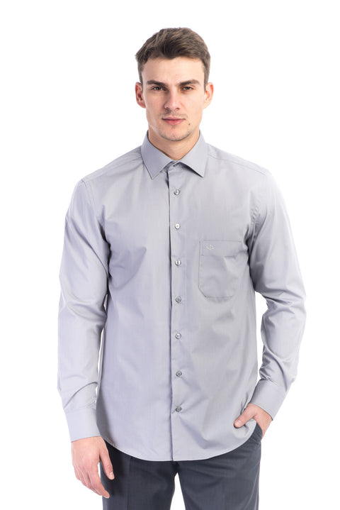 Medium Gray Long-Sleeve Classic Shirt