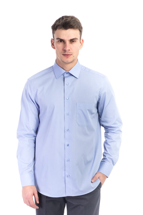 Mavi Tt.Pamuk Polyester Gömlek