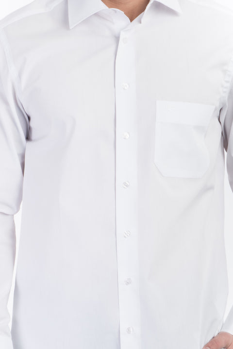 White Long-Sleeve Classic Shirt