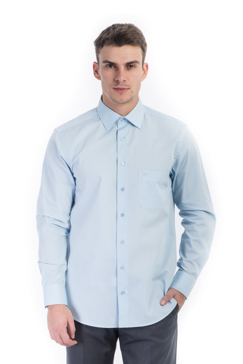 Açık Mavi TT.PAMUK POLYESTER GÖMLEK