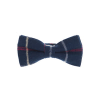 Navy Blue Patterned Bow Tie