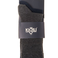 Navy Blue 2-Pack 30/1 Plain Cotton Socks