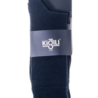 Navy Blue 2-Pack 30/1 Plain Cotton Socks