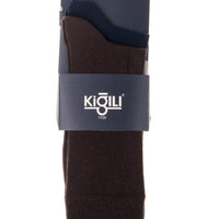 Navy Blue 2-Pack 30/1 Plain Cotton Socks