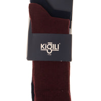 Navy Blue 2-Pack 30/1 Plain Cotton Socks