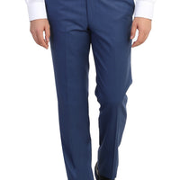 Açık Mavi 6 Drop Regular Fit Standart Kesim Klasik Kumaş Pantolon