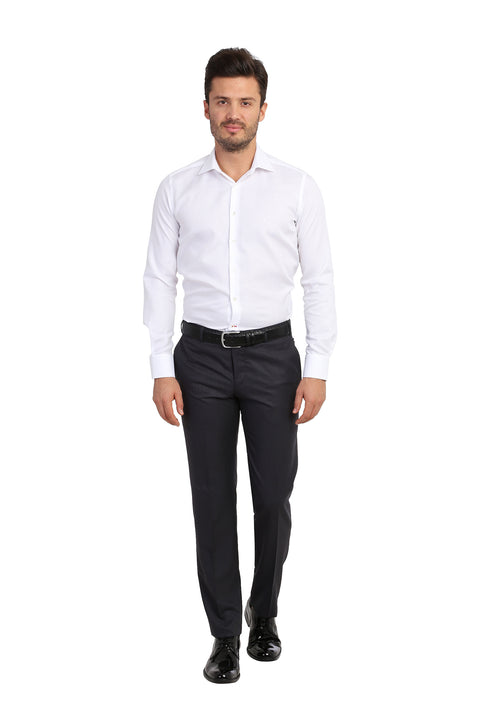 Antrasit 7 Drop Slim Fit Dar Kesim Klasik Pantolon
