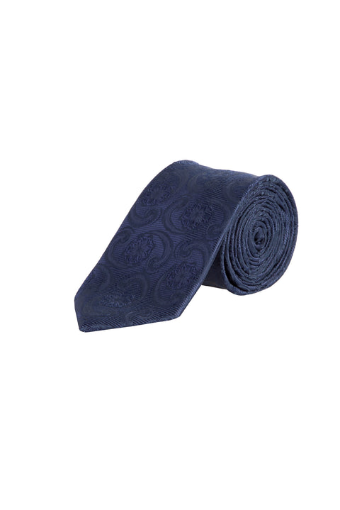 Navy Patterned Tie