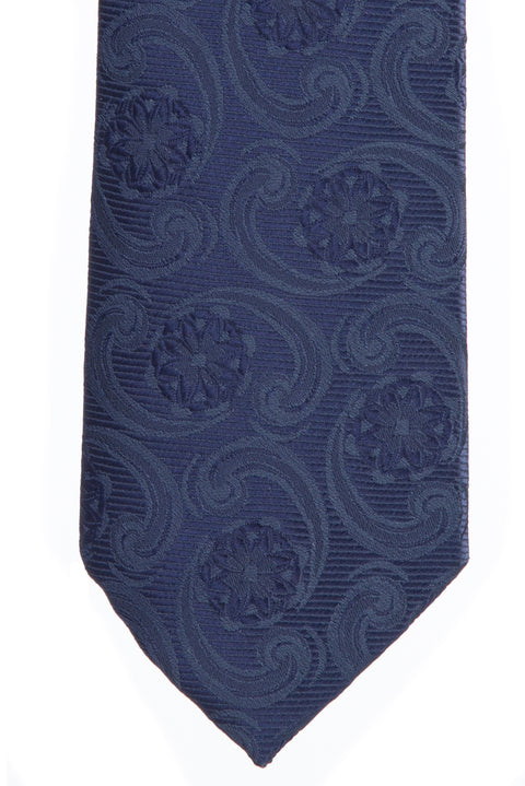 Navy Patterned Tie