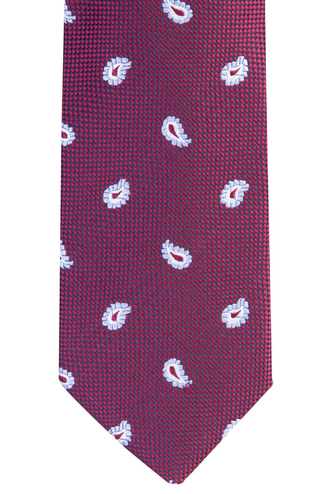 Burgundy Patterned Tie