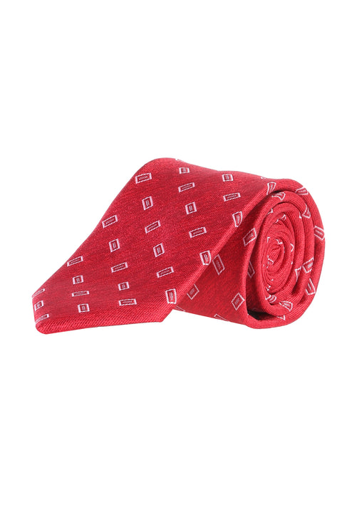 Red CN. POLYESTER PATTERNED KRVT