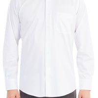 White Long Sleeve Classic Satin Cotton Shirt