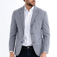 Burgundy 6 Drop Regular Fit Standard Cut Plaid Sport Cotton Jacket
