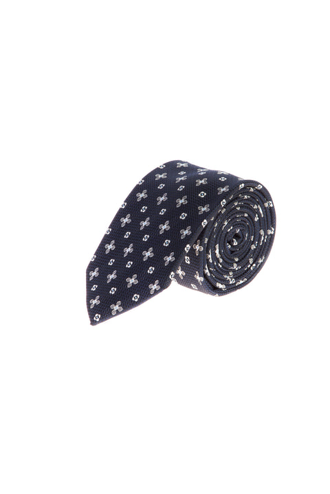 Medium Gray Patterned Tie