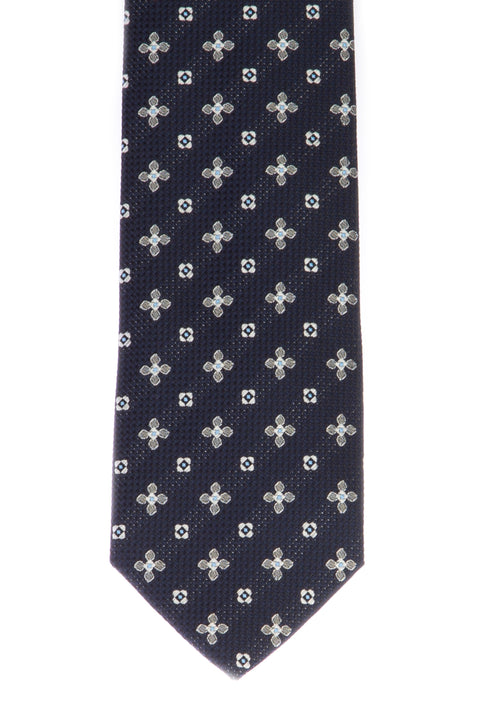 Medium Gray Patterned Tie