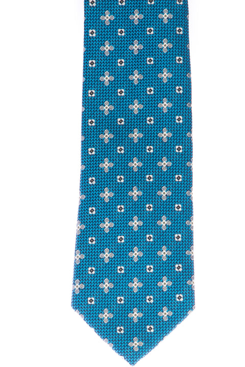 Turkuaz Desenli Kravat
