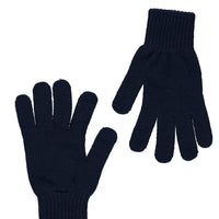 Navy Blue Knitted Gloves