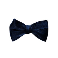 Navy Velvet Bow Tie