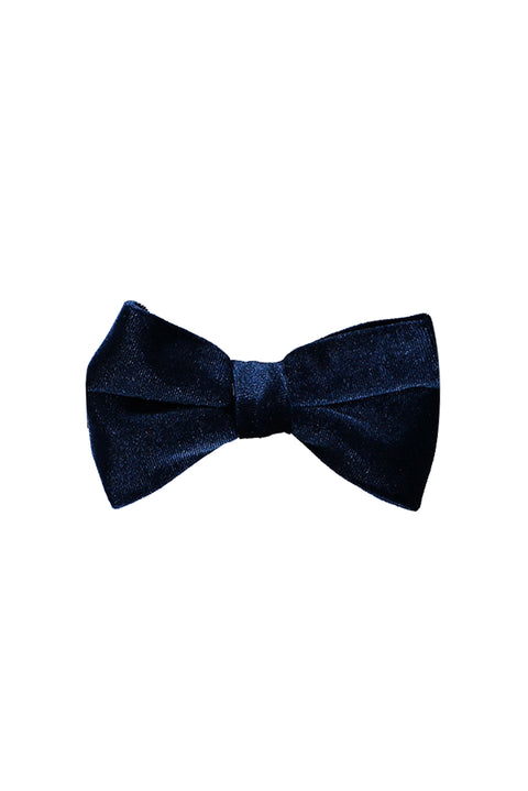 Navy Velvet Bow Tie
