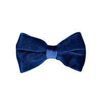 Blue Velvet Bow Tie
