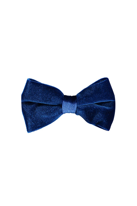 Blue Velvet Bow Tie