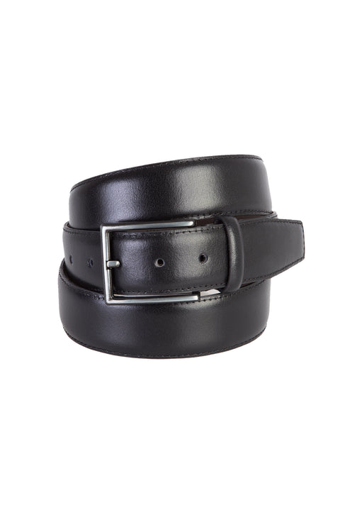 Black Plus Size Plain Leather Belt