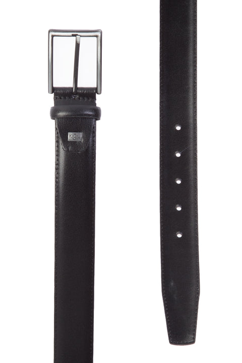 Black Plus Size Plain Leather Belt