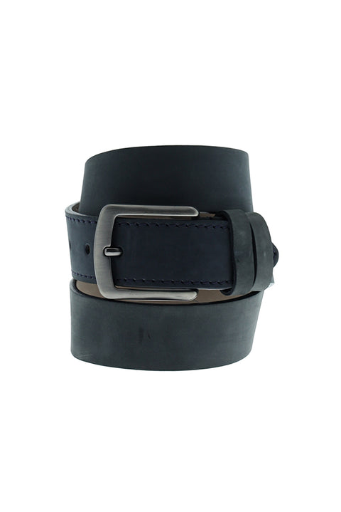 Navy Blue Sport Leather Belt