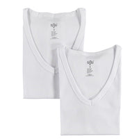 White 2-Piece V-Neck Cotton Tank Top Set