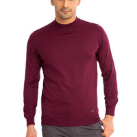 Red Half Turtleneck Regular Fit Wool Knit Sweater